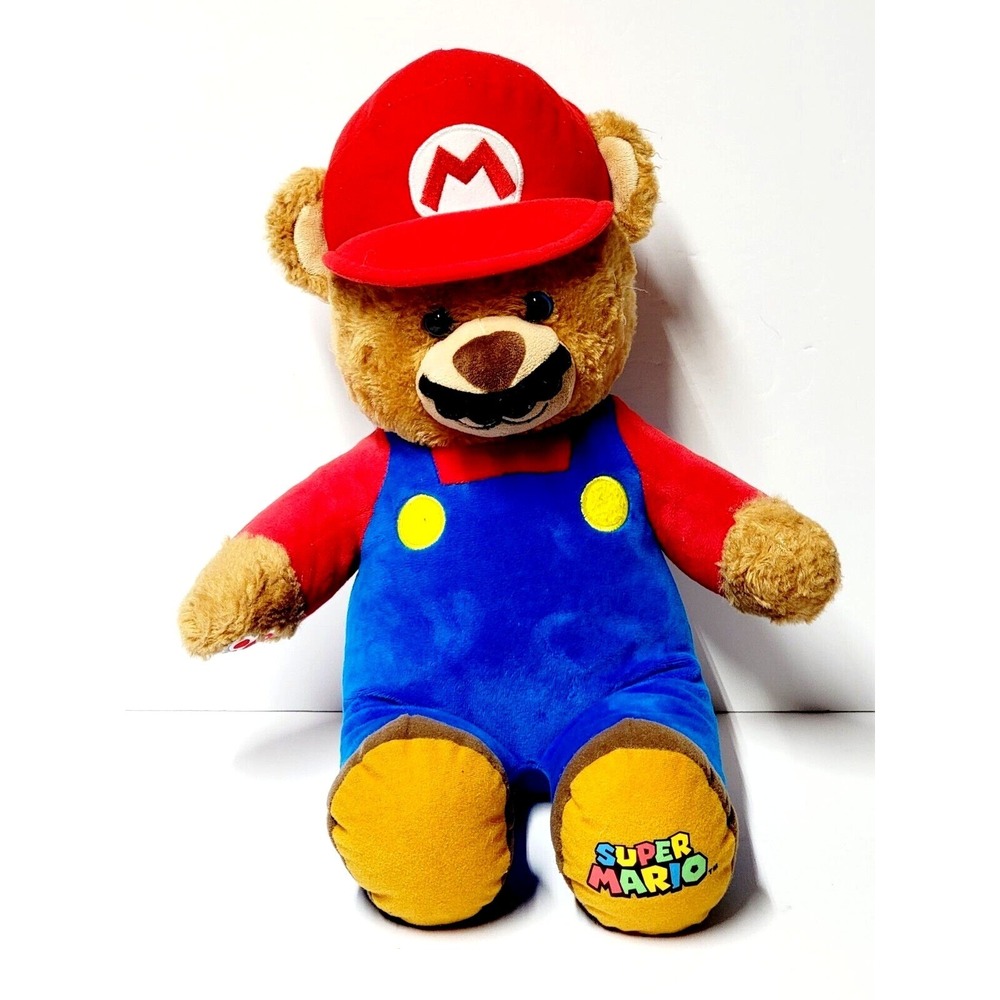 Build-A-Bear Plush Toy Kids OS Brown Super Mario Nintendo Teddy Bear‎ 2017